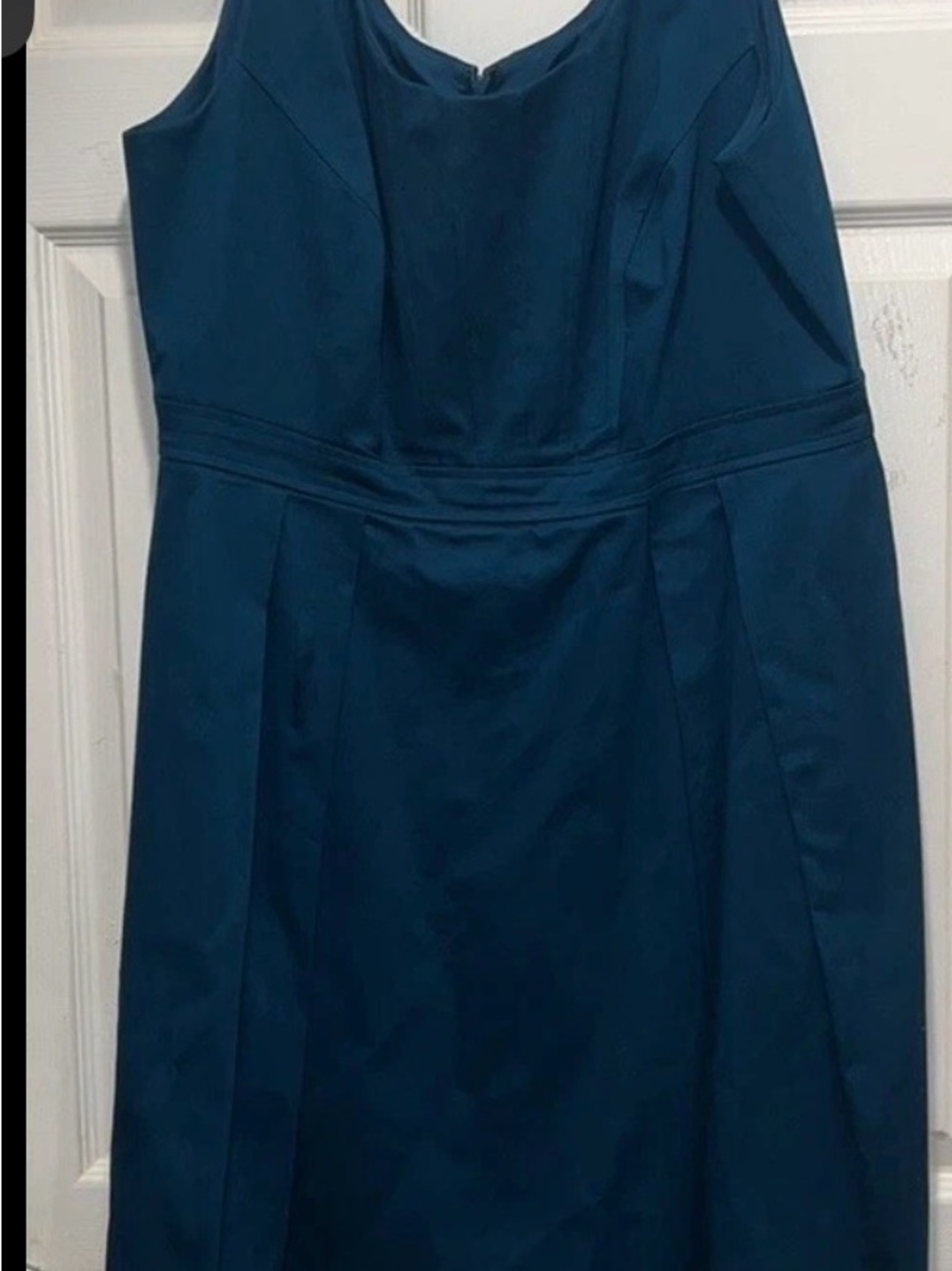 Nine West Sleeveless Teal Midi Sheath Dress